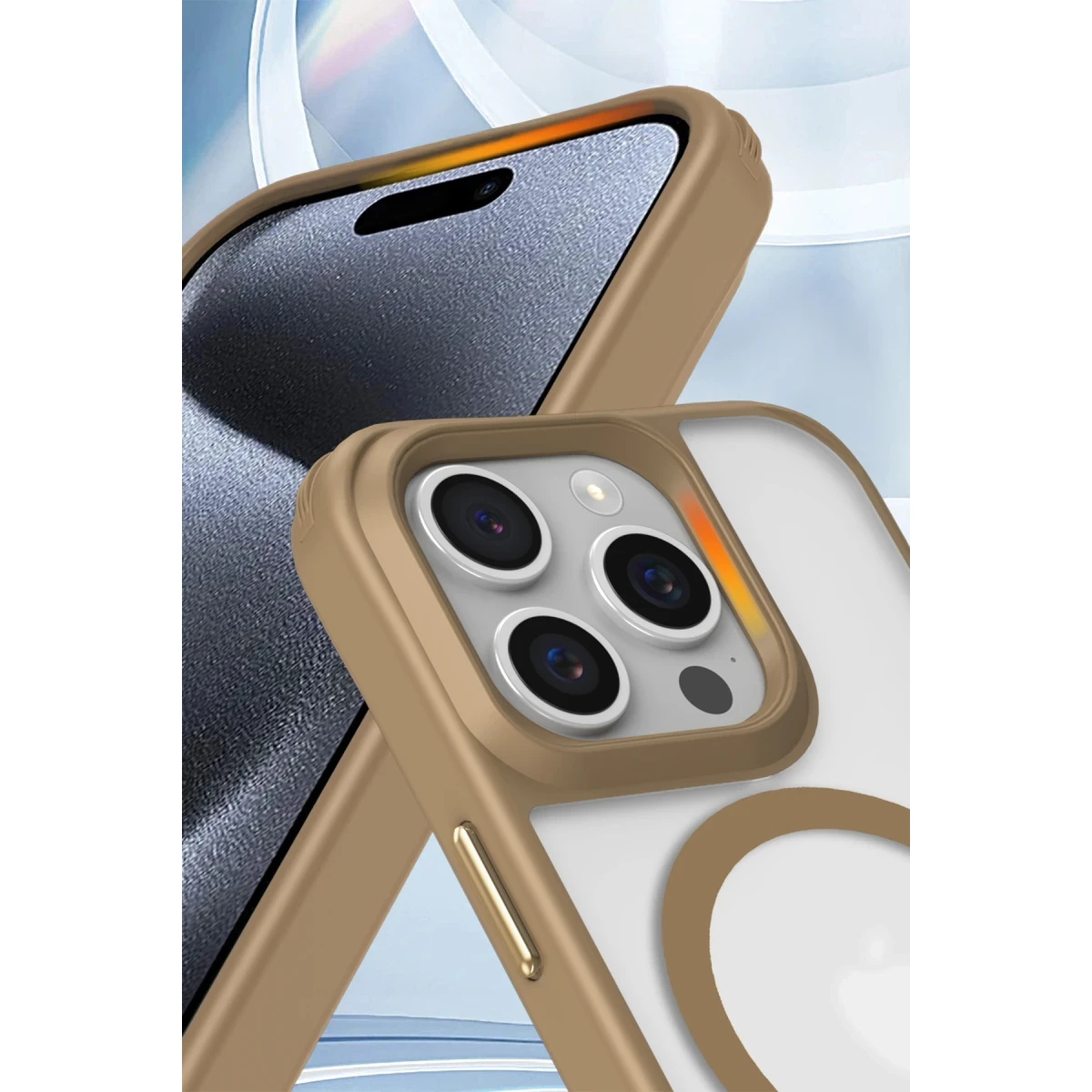 Apple iPhone 14 Pro Max Kılıf Enka Magsafe Silikon Kılıf - Şeffaf
