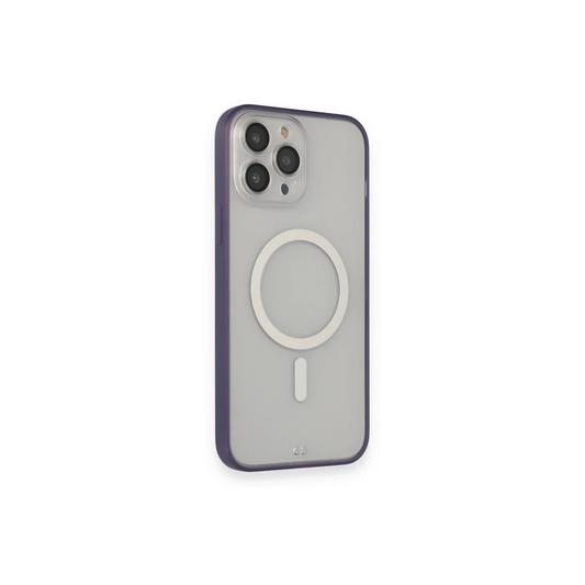 Apple iPhone 14 Pro Max Kılıf Grand Magneticsafe Kapak - Mor