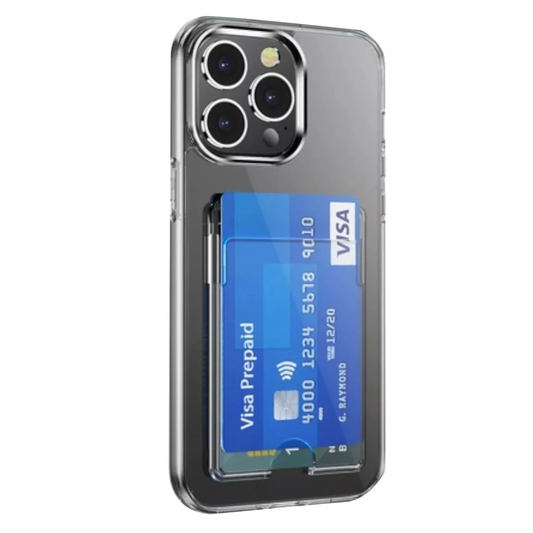 Apple iPhone 14 Pro Max Kılıf Kart Şeffaf Silikon - Şeffaf