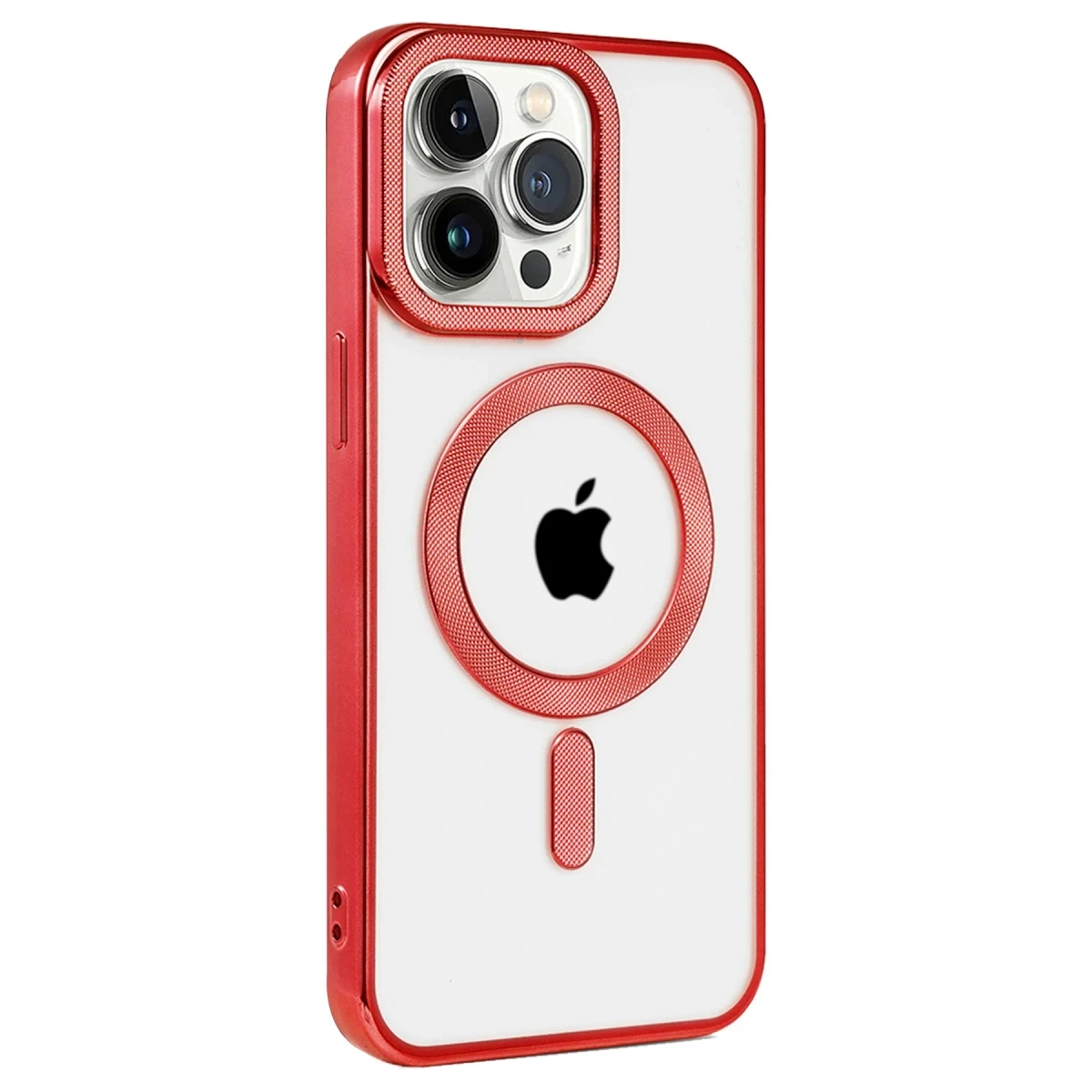 Apple iPhone 14 Pro Max Kılıf Kronos Magsafe Kapak - Kırmızı