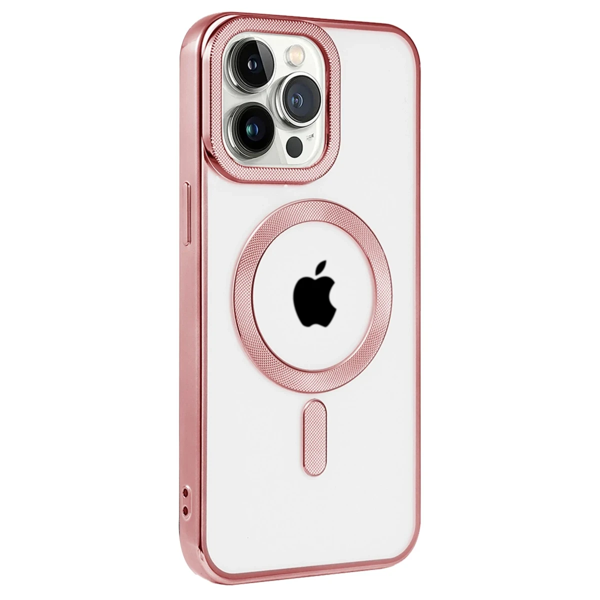 Apple iPhone 14 Pro Max Kılıf Kronos Magsafe Kapak - Rose Gold