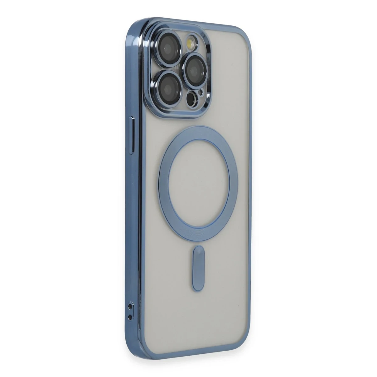 Apple iPhone 14 Pro Max Kılıf Kross Magneticsafe Kapak - Sierra Blue