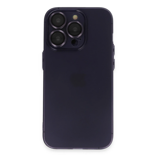 Apple iPhone 14 Pro Max Kılıf Luko Lens Silikon - Siyah