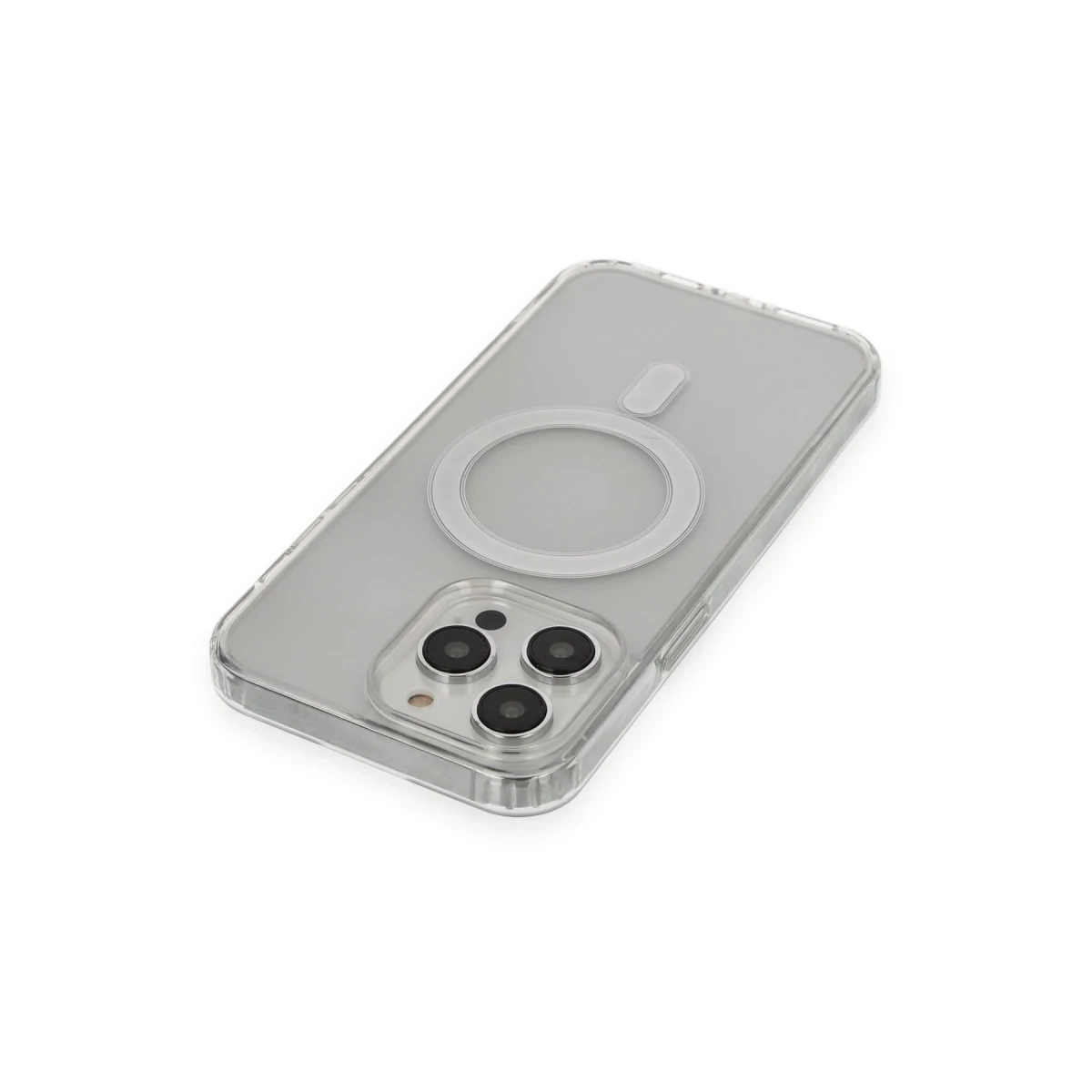 Apple iPhone 14 Pro Max Kılıf Matte Şeffaf Magneticsafe - Şeffaf