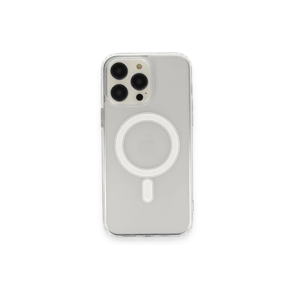 Apple iPhone 14 Pro Max Kılıf Matte Şeffaf Magneticsafe - Şeffaf