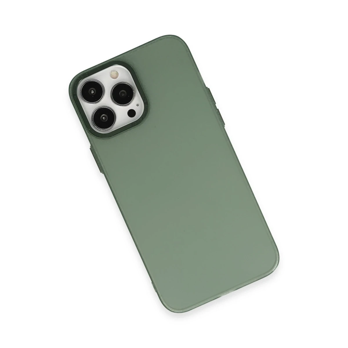 Apple iPhone 14 Pro Max Kılıf Modos Metal Kapak - Koyu Yeşil