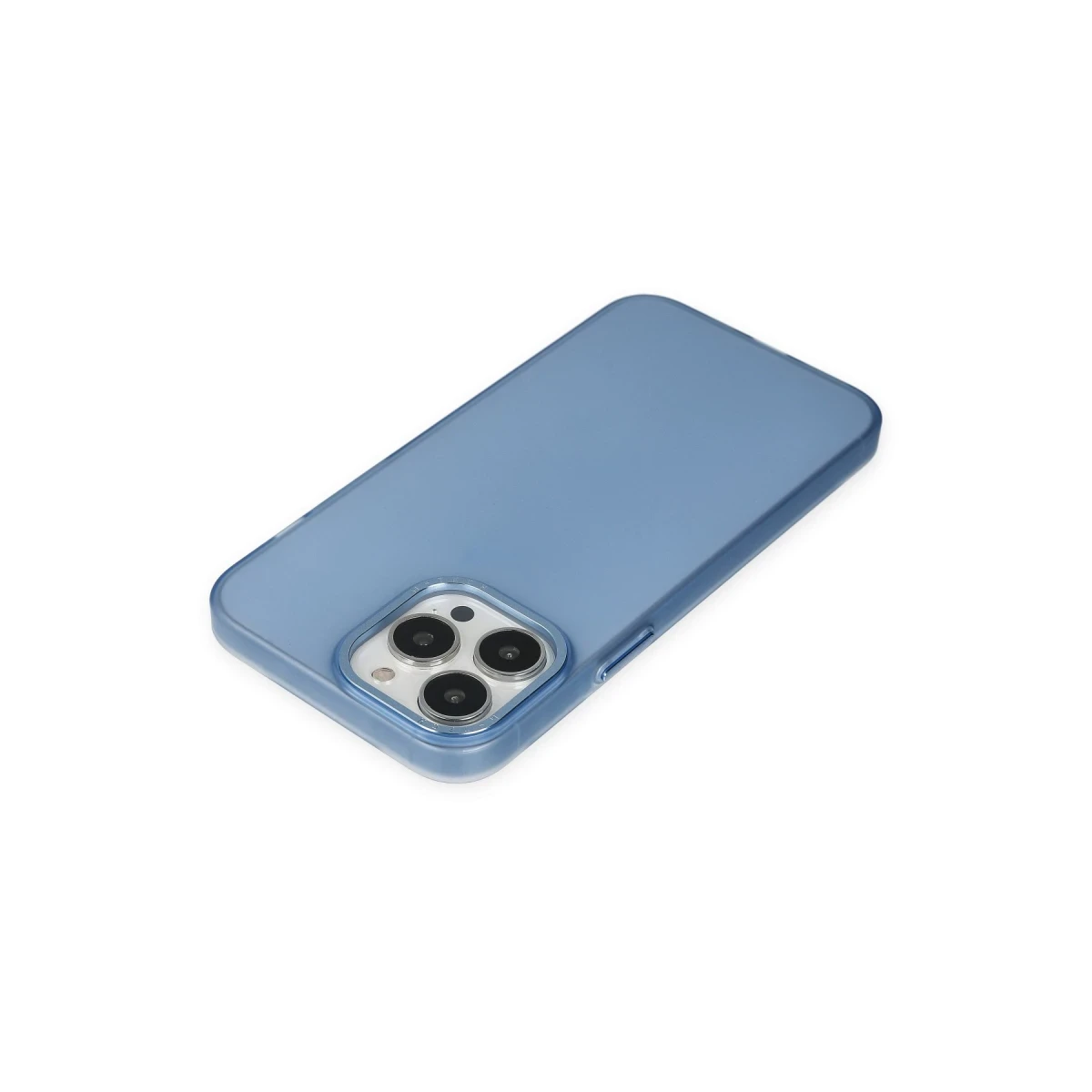 Apple iPhone 14 Pro Max Kılıf Modos Metal Kapak - Mavi