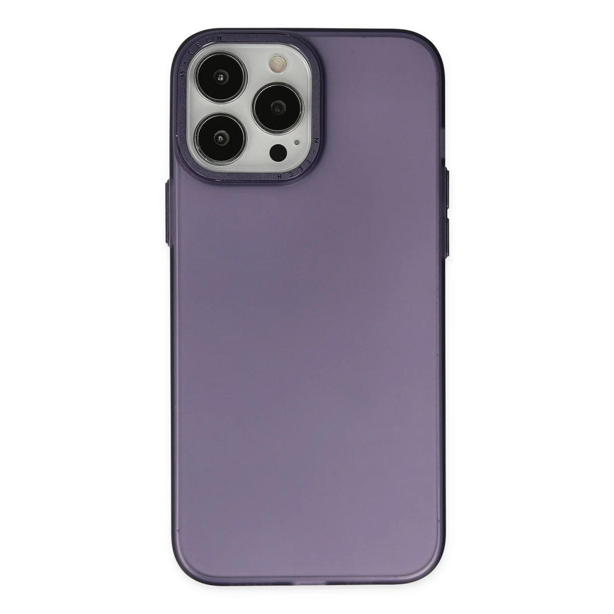 Apple iPhone 14 Pro Max Kılıf Modos Metal Kapak - Mor