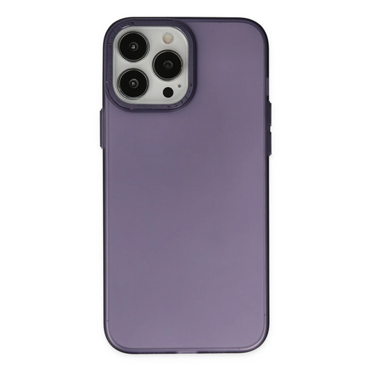 Apple iPhone 14 Pro Max Kılıf Modos Metal Kapak - Mor