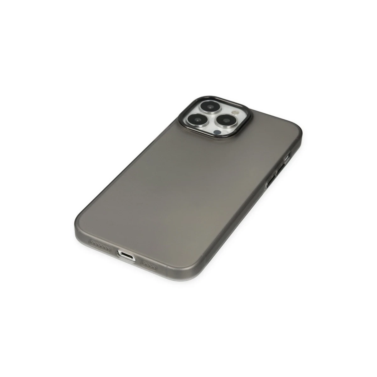 Apple iPhone 14 Pro Max Kılıf Modos Metal Kapak - Siyah