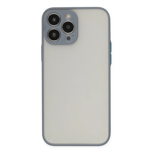 Apple iPhone 14 Pro Max Kılıf Montreal Silikon Kapak - Gri