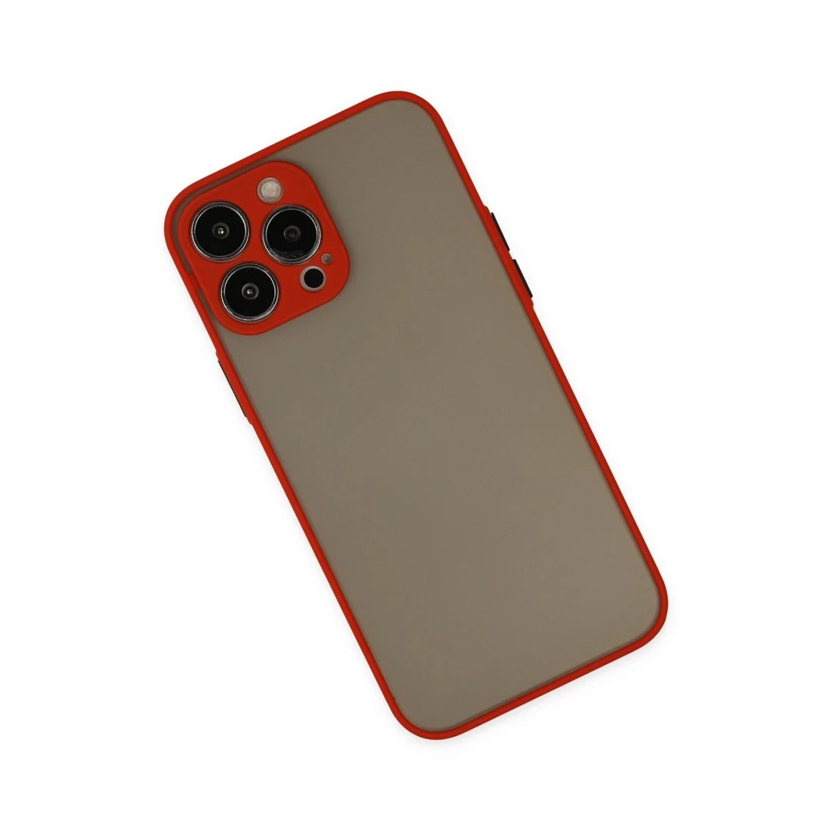 Apple iPhone 14 Pro Max Kılıf Montreal Silikon Kapak - Kırmızı