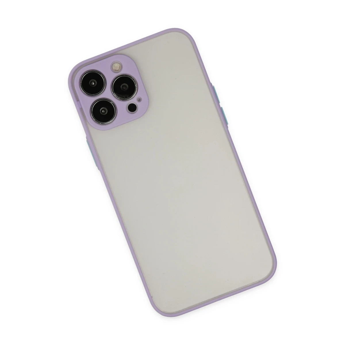 Apple iPhone 14 Pro Max Kılıf Montreal Silikon Kapak - Mor