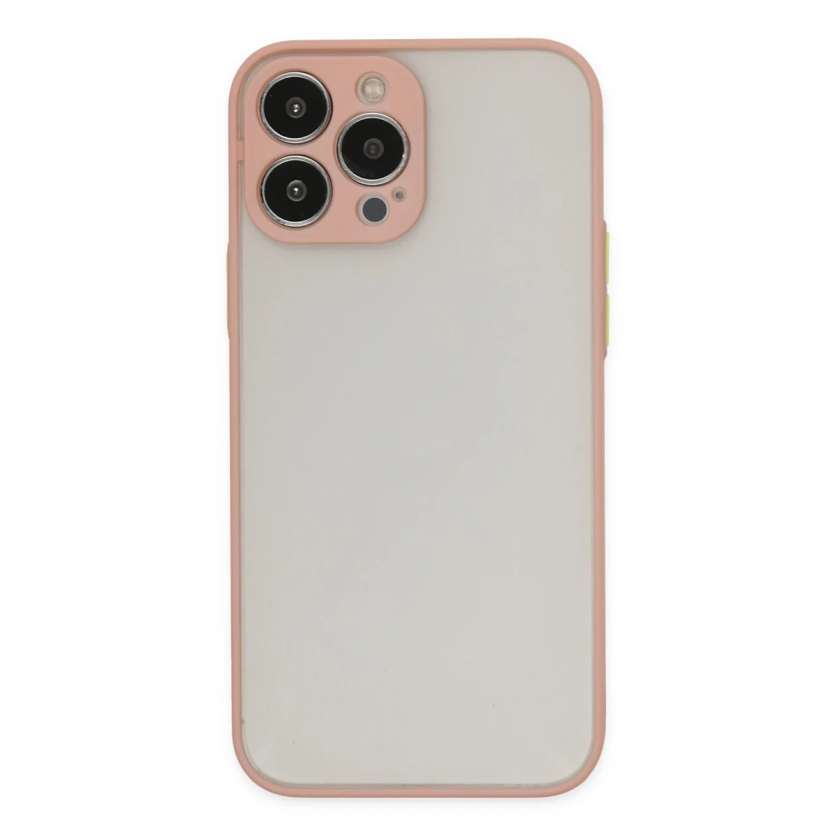 Apple iPhone 14 Pro Max Kılıf Montreal Silikon Kapak - Pembe