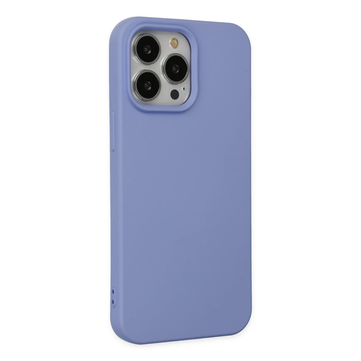 Apple iPhone 14 Pro Max Kılıf Nano içi Kadife Silikon - Lila