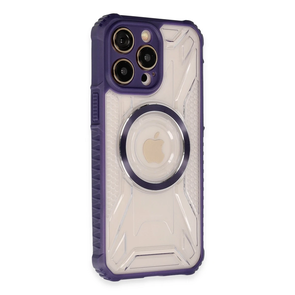 Apple iPhone 14 Pro Max Kılıf Prag Magneticsafe Kapak - Derin Mor