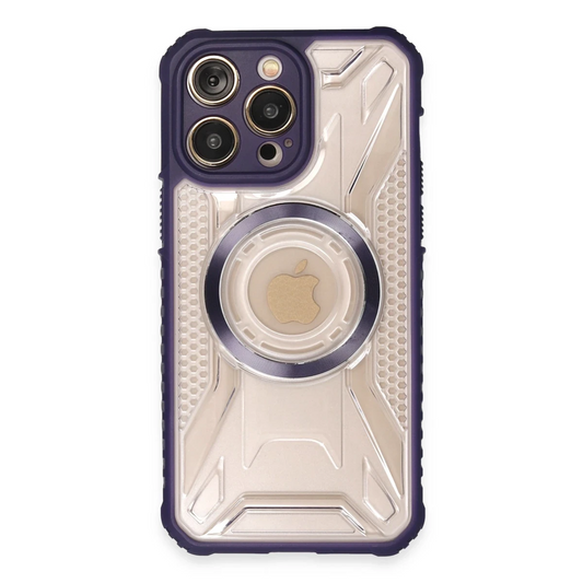 Apple iPhone 14 Pro Max Kılıf Prag Magneticsafe Kapak - Derin Mor