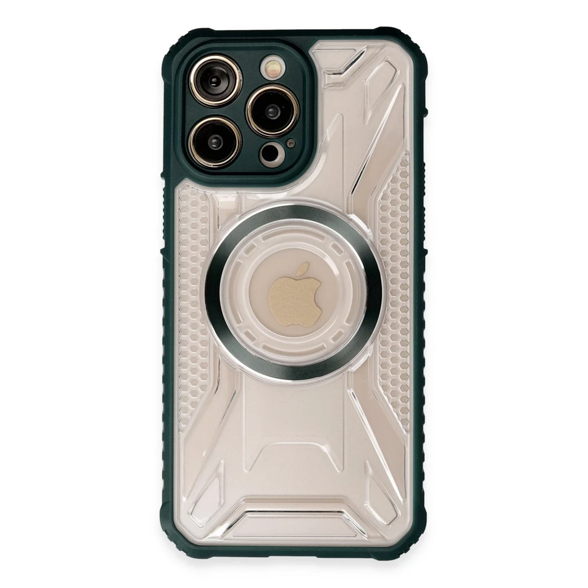 Apple iPhone 14 Pro Max Kılıf Prag Magneticsafe Kapak - Koyu Yeşil