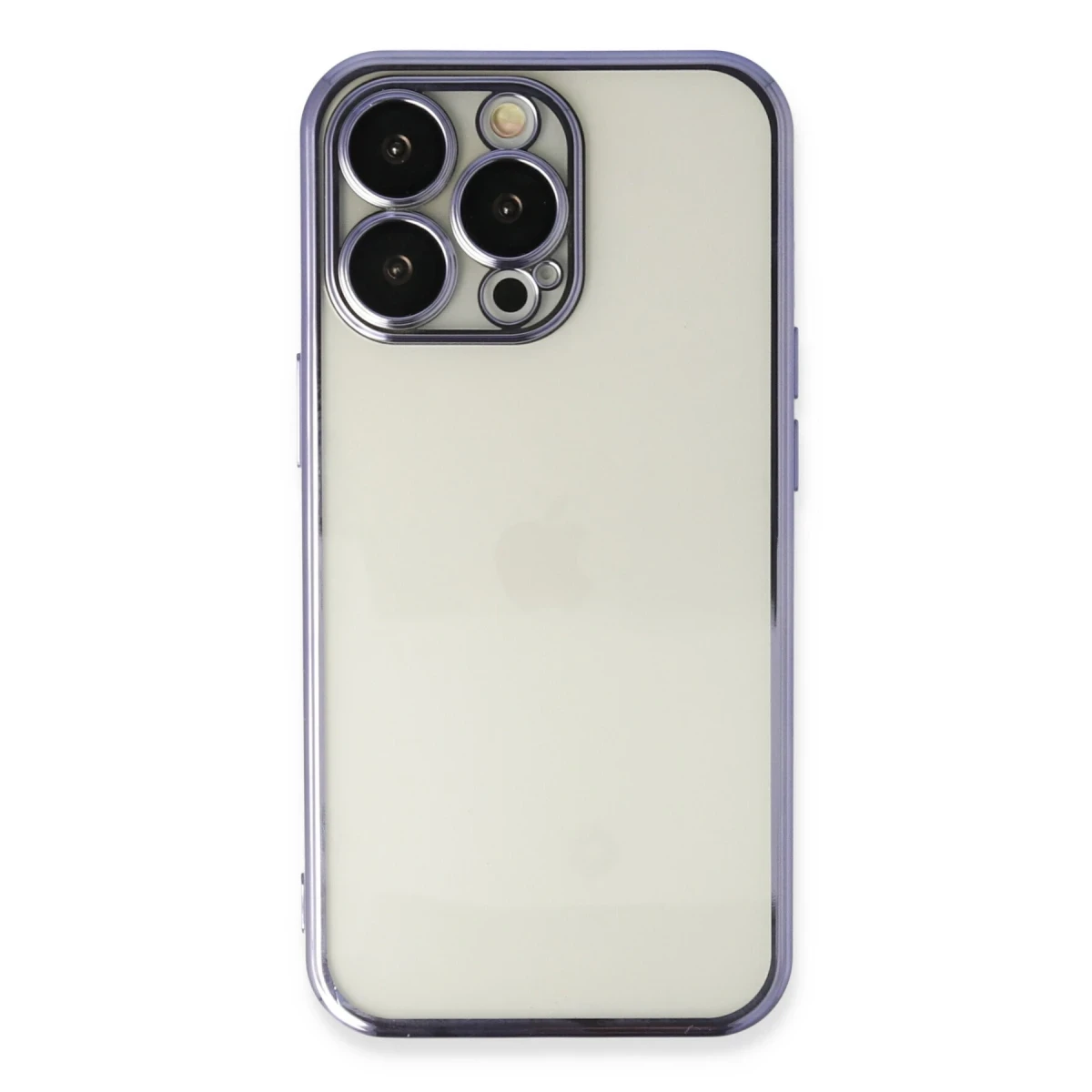 Apple iPhone 14 Pro Max Kılıf Razer Lensli Silikon - Mor