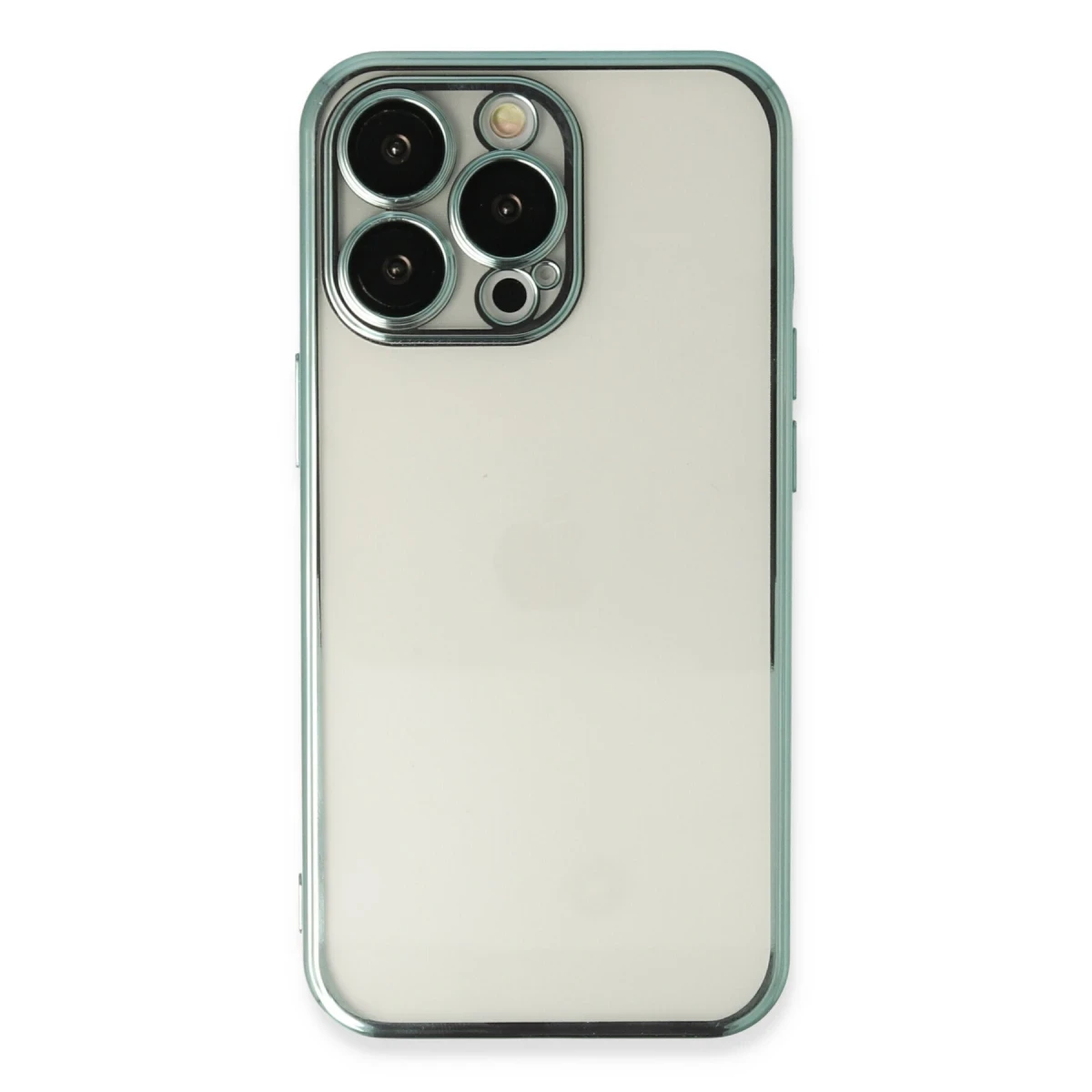 Apple iPhone 14 Pro Max Kılıf Razer Lensli Silikon - Yeşil