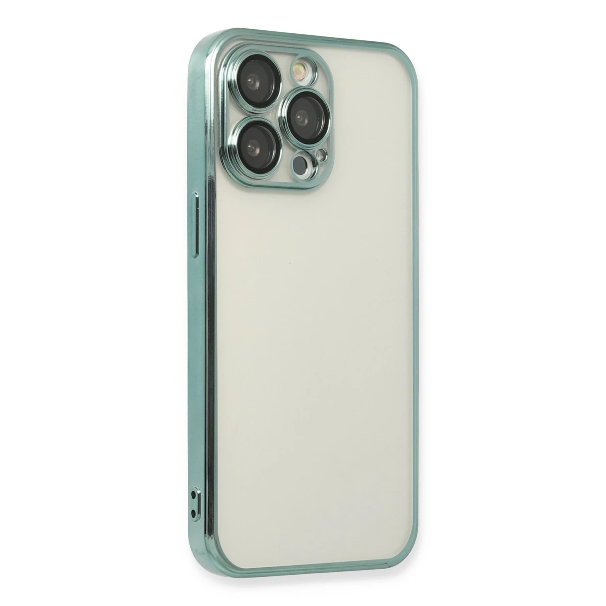 Apple iPhone 14 Pro Max Kılıf Razer Lensli Silikon - Yeşil