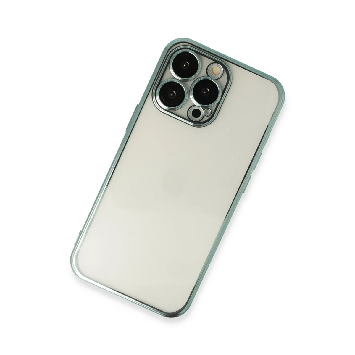 Apple iPhone 14 Pro Max Kılıf Razer Lensli Silikon - Yeşil