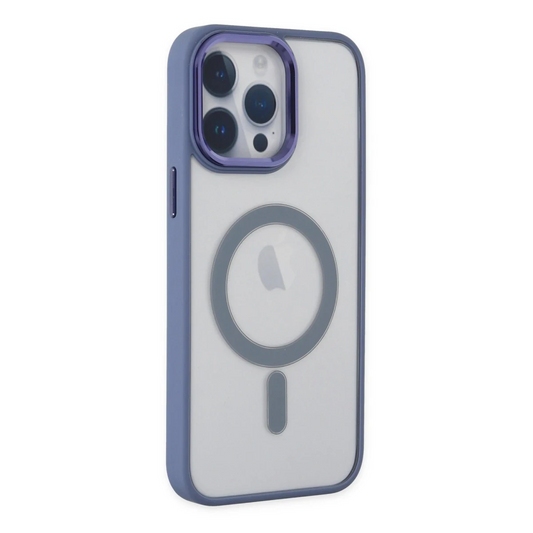 Apple iPhone 14 Pro Max Kılıf Room Magneticsafe Silikon - Sierra Blue