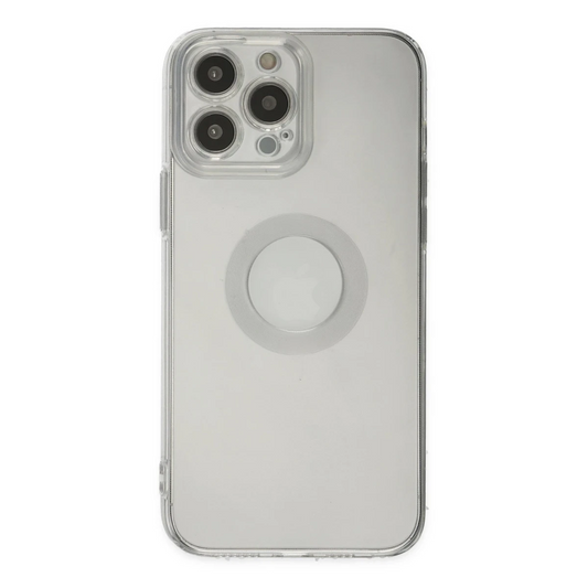 Apple iPhone 14 Pro Max Kılıf Santa Lens Silikon - Şeffaf