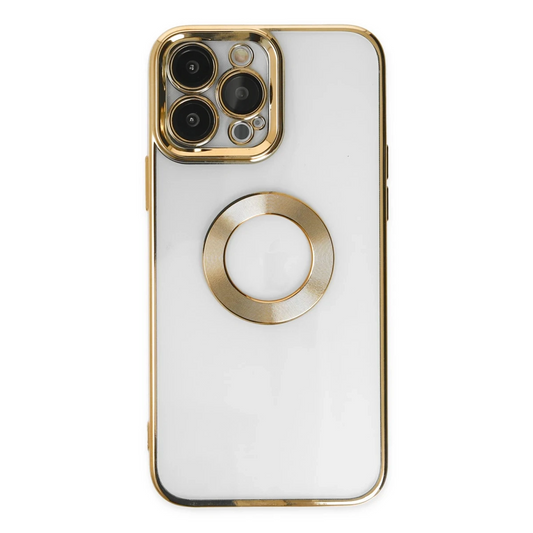 Apple iPhone 14 Pro Max Kılıf Slot Silikon - Gold