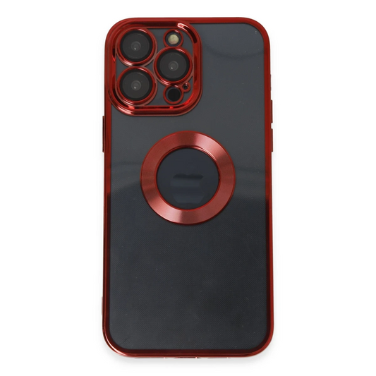 Apple iPhone 14 Pro Max Kılıf Slot Silikon - Kırmızı