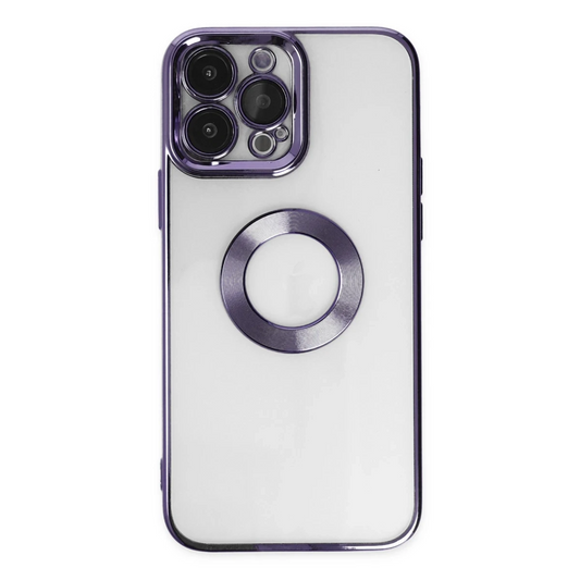 Apple iPhone 14 Pro Max Kılıf Slot Silikon - Mor