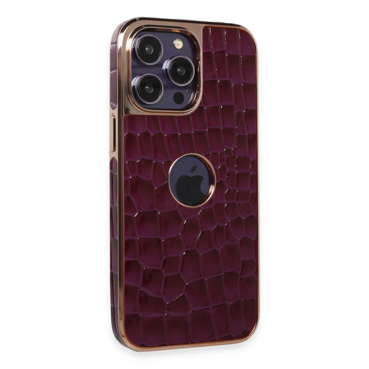 Apple iPhone 14 Pro Max Kılıf Snake Kapak - Derin Mor
