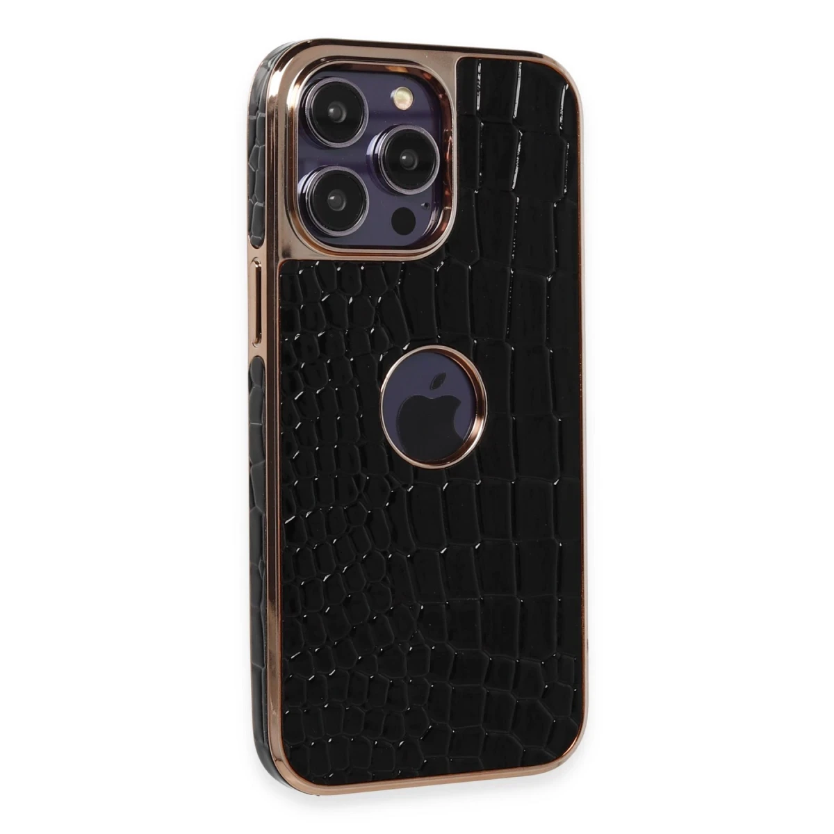 Apple iPhone 14 Pro Max Kılıf Snake Kapak - Siyah