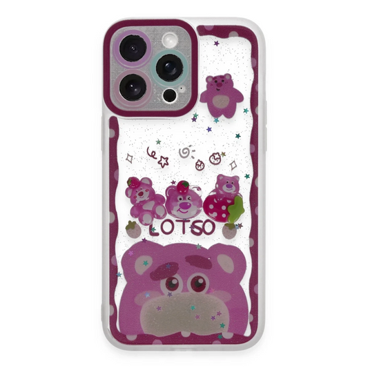 Apple iPhone 14 Pro Max Kılıf Sweet Desenli Silikon Kapak - Pembe