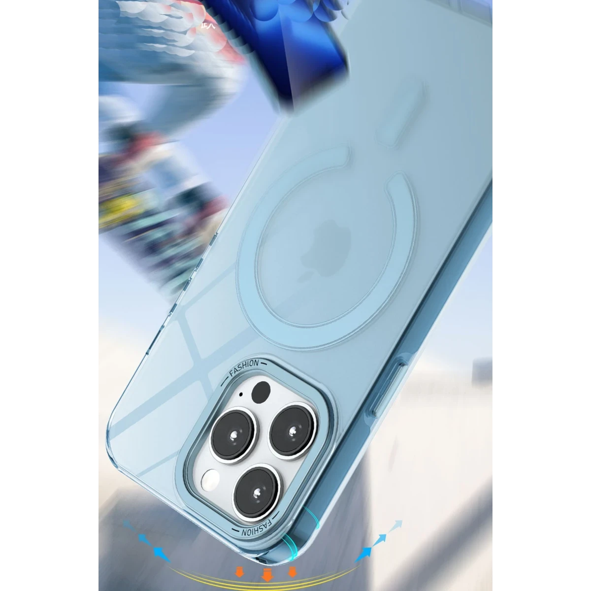 Apple iPhone 14 Pro Max Kılıf Troy Magsafe Kapak - Mor