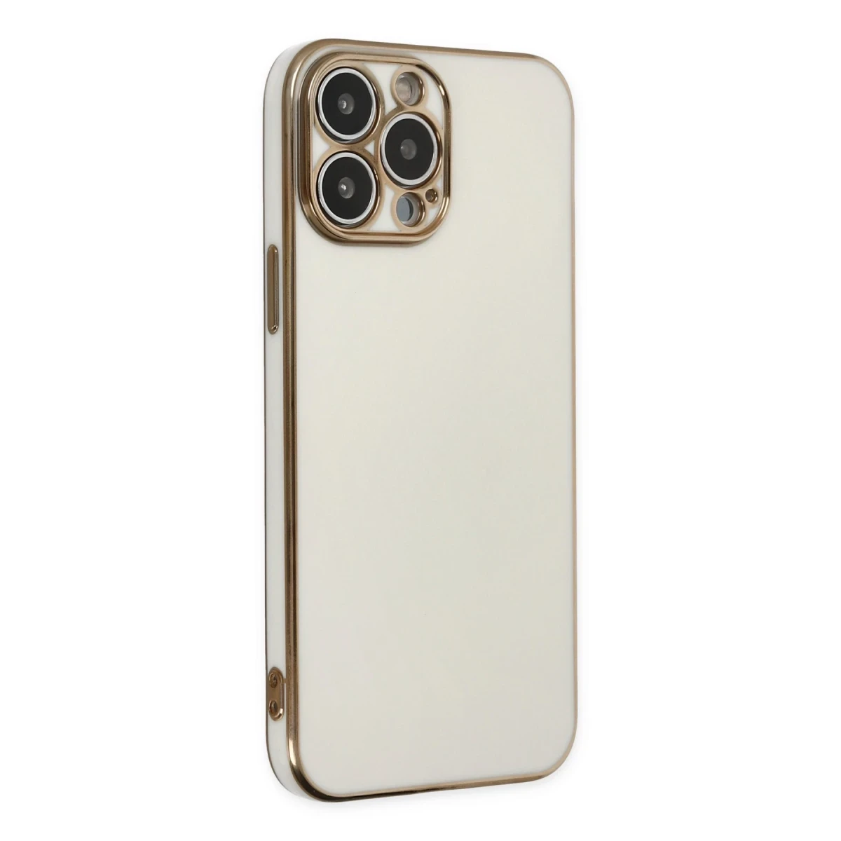 Apple iPhone 14 Pro Max Kılıf Volet Silikon - Beyaz