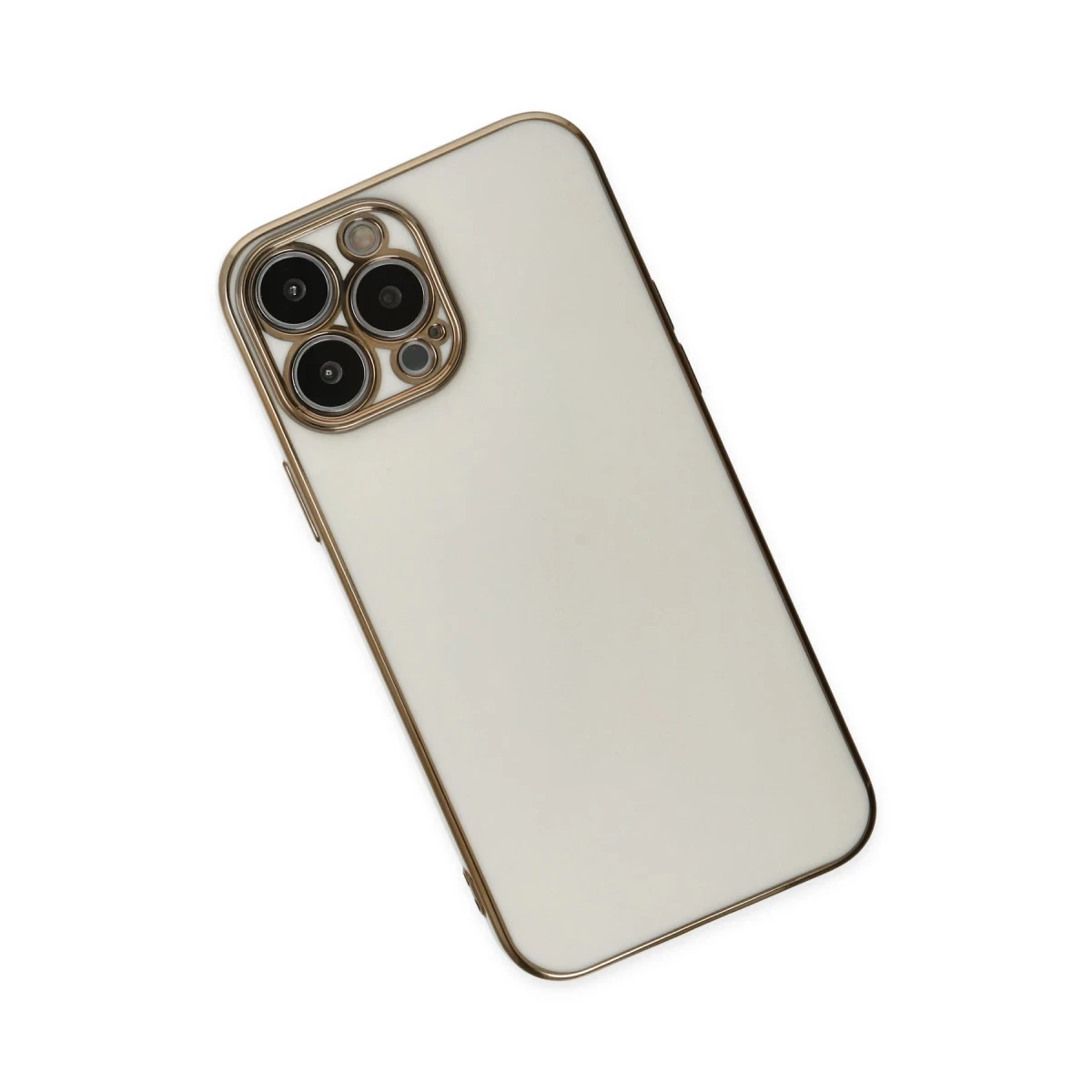 Apple iPhone 14 Pro Max Kılıf Volet Silikon - Beyaz