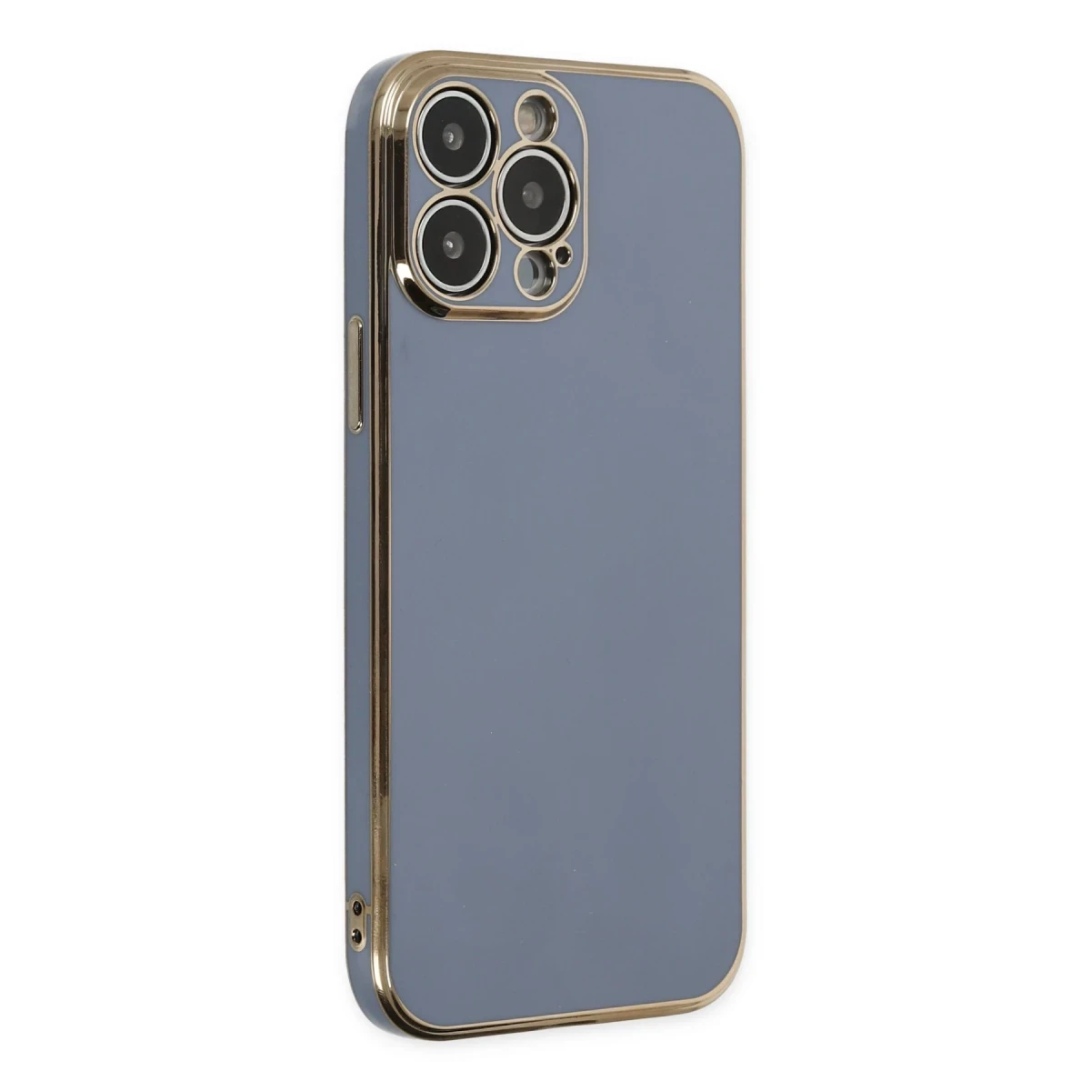 Apple iPhone 14 Pro Max Kılıf Volet Silikon - Mavi