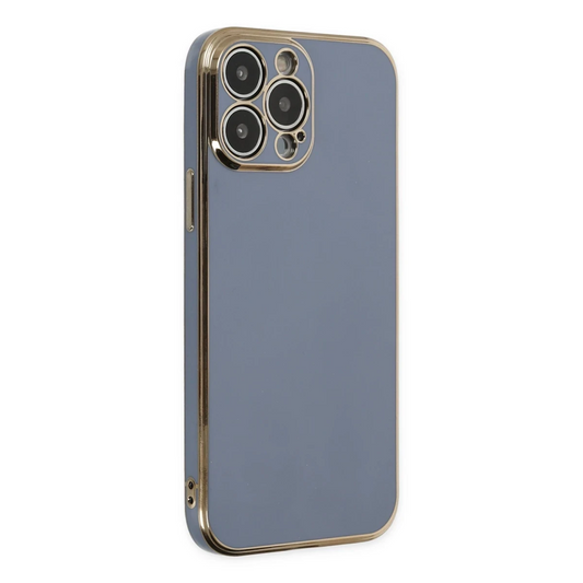 Apple iPhone 14 Pro Max Kılıf Volet Silikon - Mavi