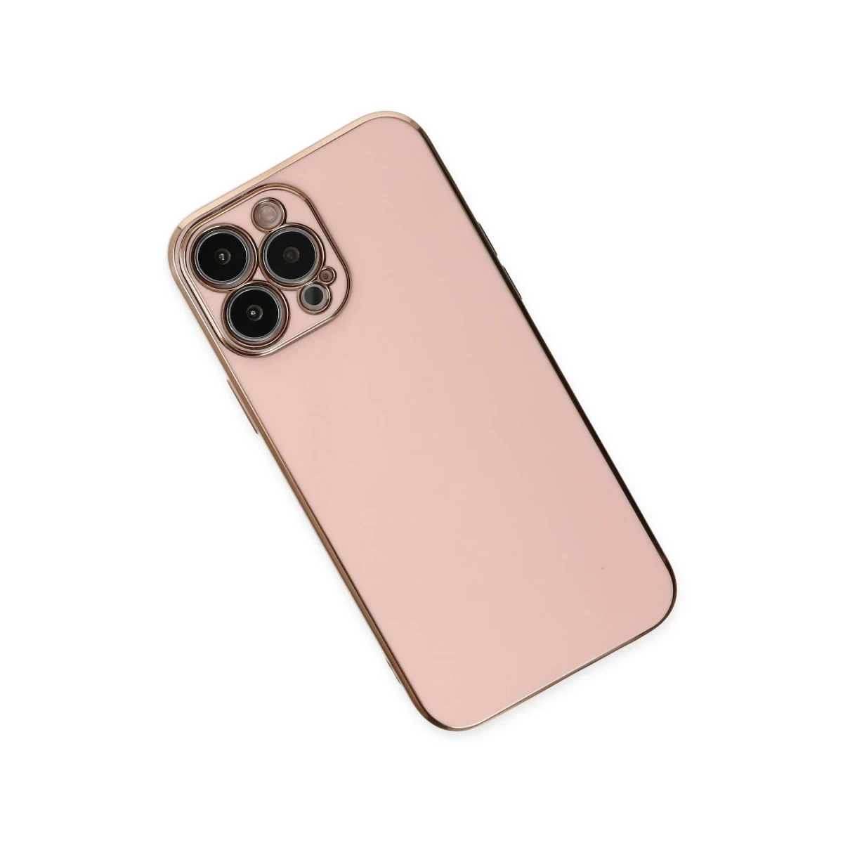 Apple iPhone 14 Pro Max Kılıf Volet Silikon - Pembe