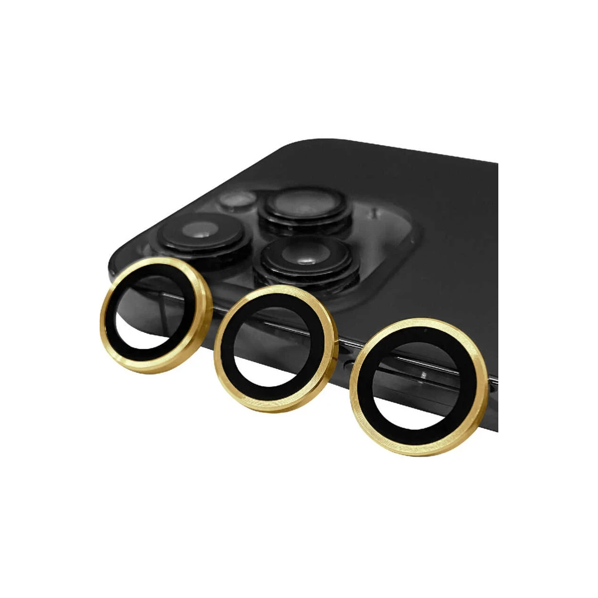 Apple iPhone 14 Pro Raze Metal Kamera Lens - Gold
