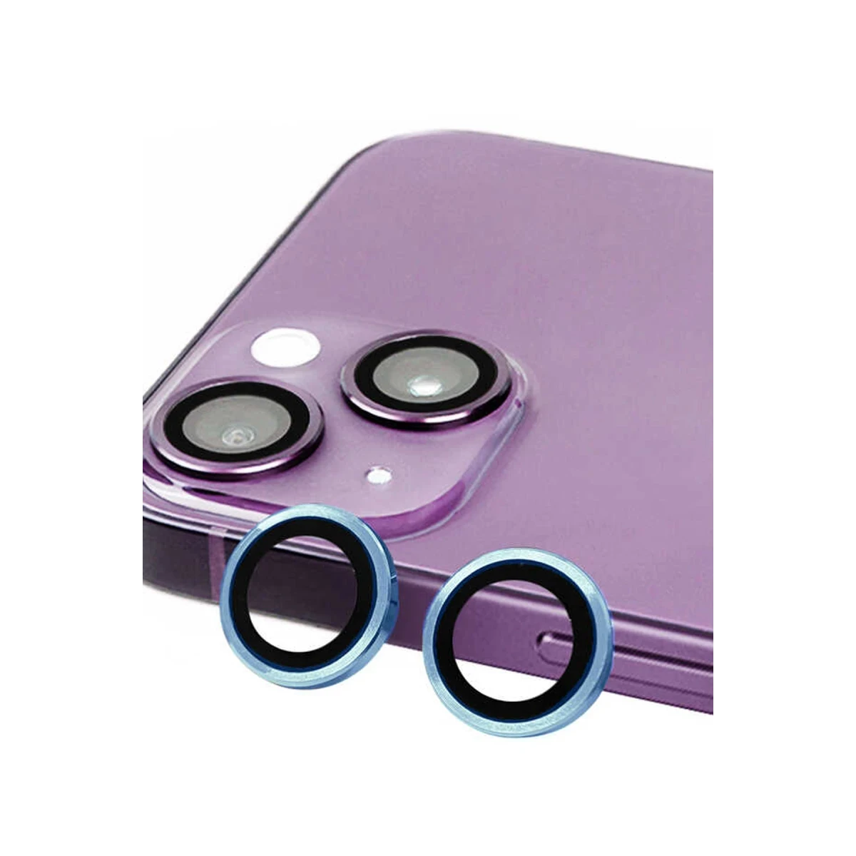 Apple iPhone 14 Raze Metal Kamera Lens - Mavi