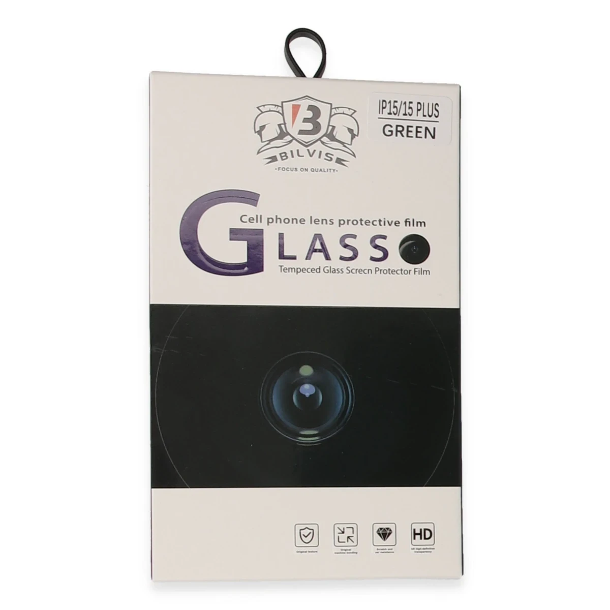 Apple iPhone 15 Bilvis Titan Kamera Lens - Yeşil
