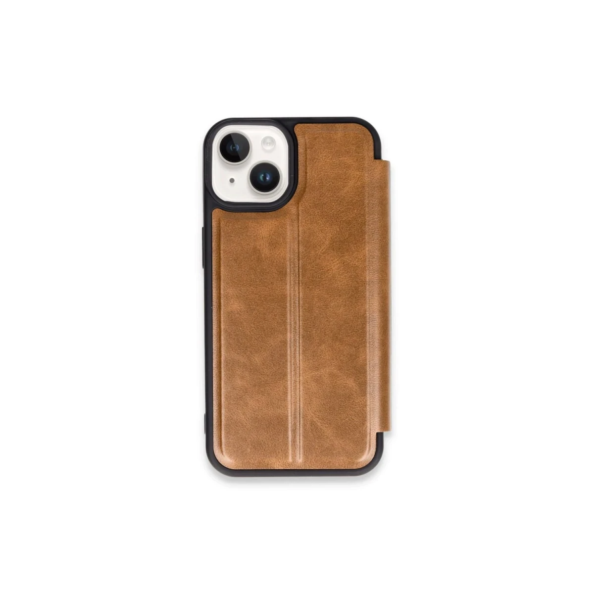 Apple iPhone 15 Kılıf Flip Cover - Taba