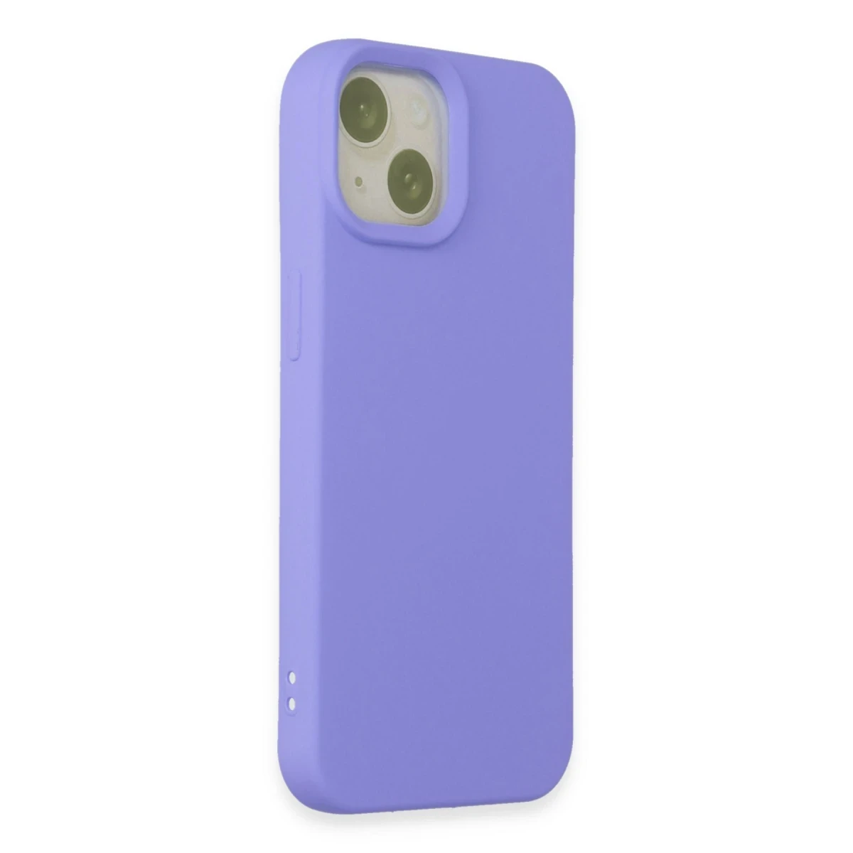 Apple iPhone 15 Kılıf Nano içi Kadife Silikon - Lila