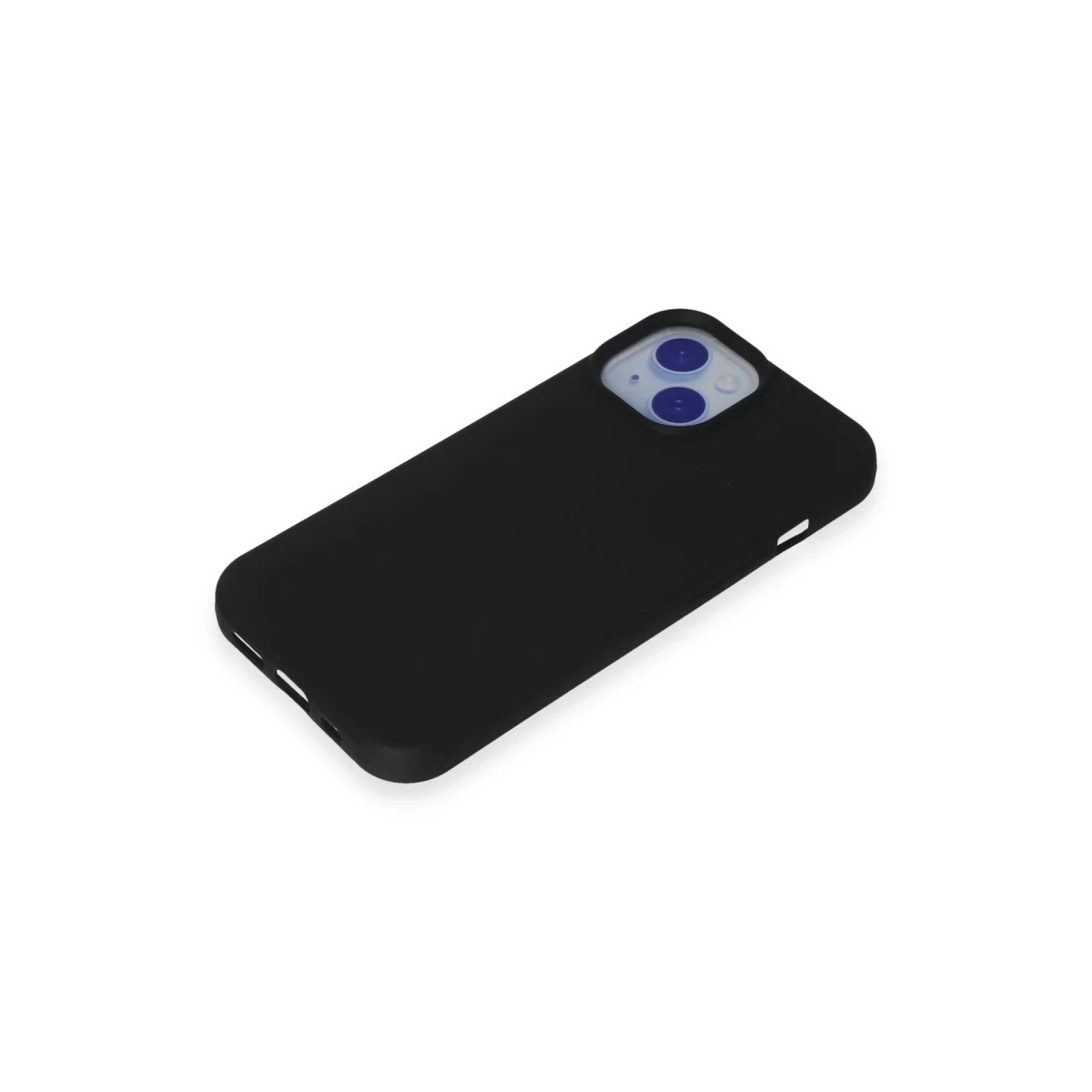 Apple iPhone 15 Kılıf Nano içi Kadife Silikon - Siyah