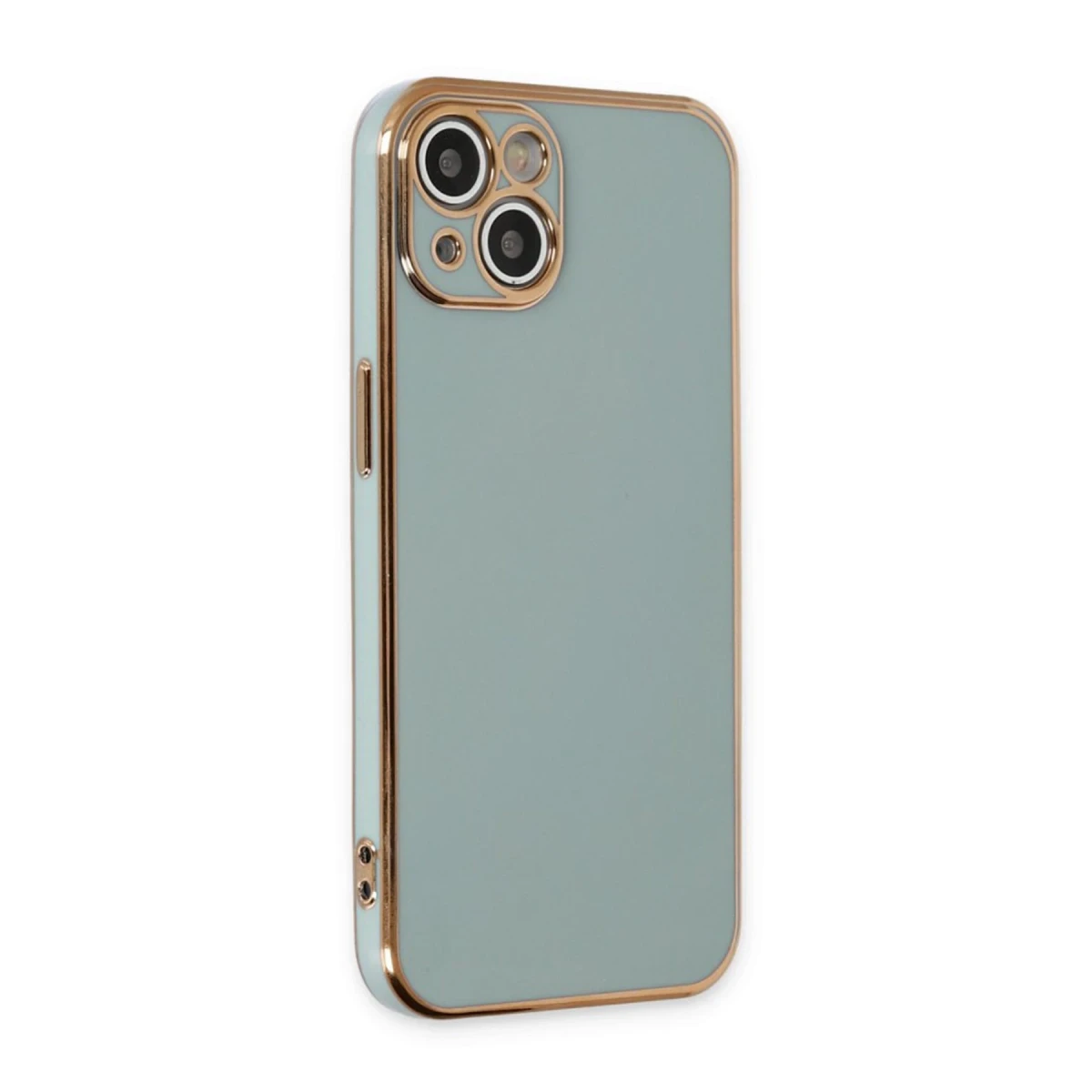 Apple iPhone 15 Kılıf Volet Silikon - Açık Yeşil