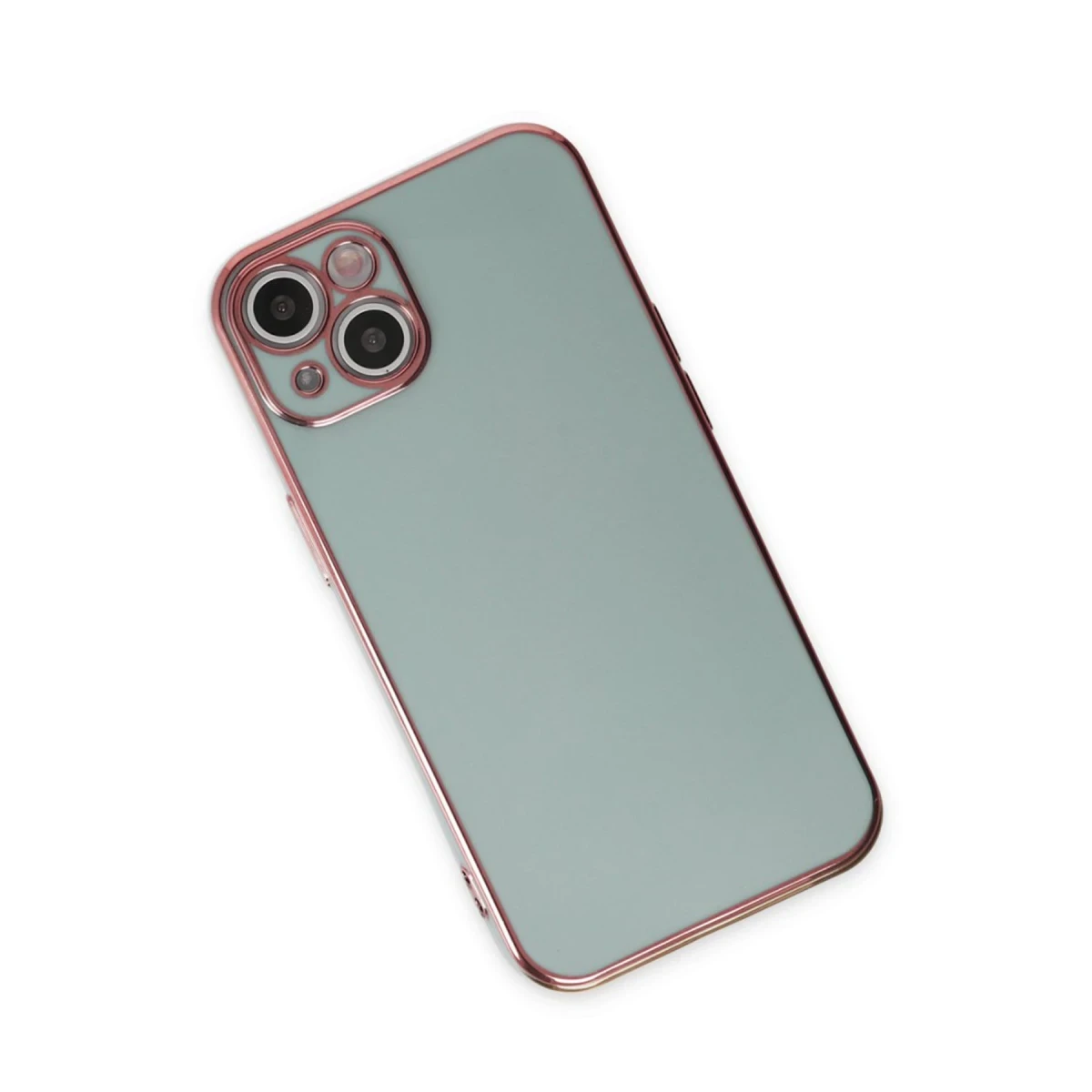 Apple iPhone 15 Kılıf Volet Silikon - Açık Yeşil