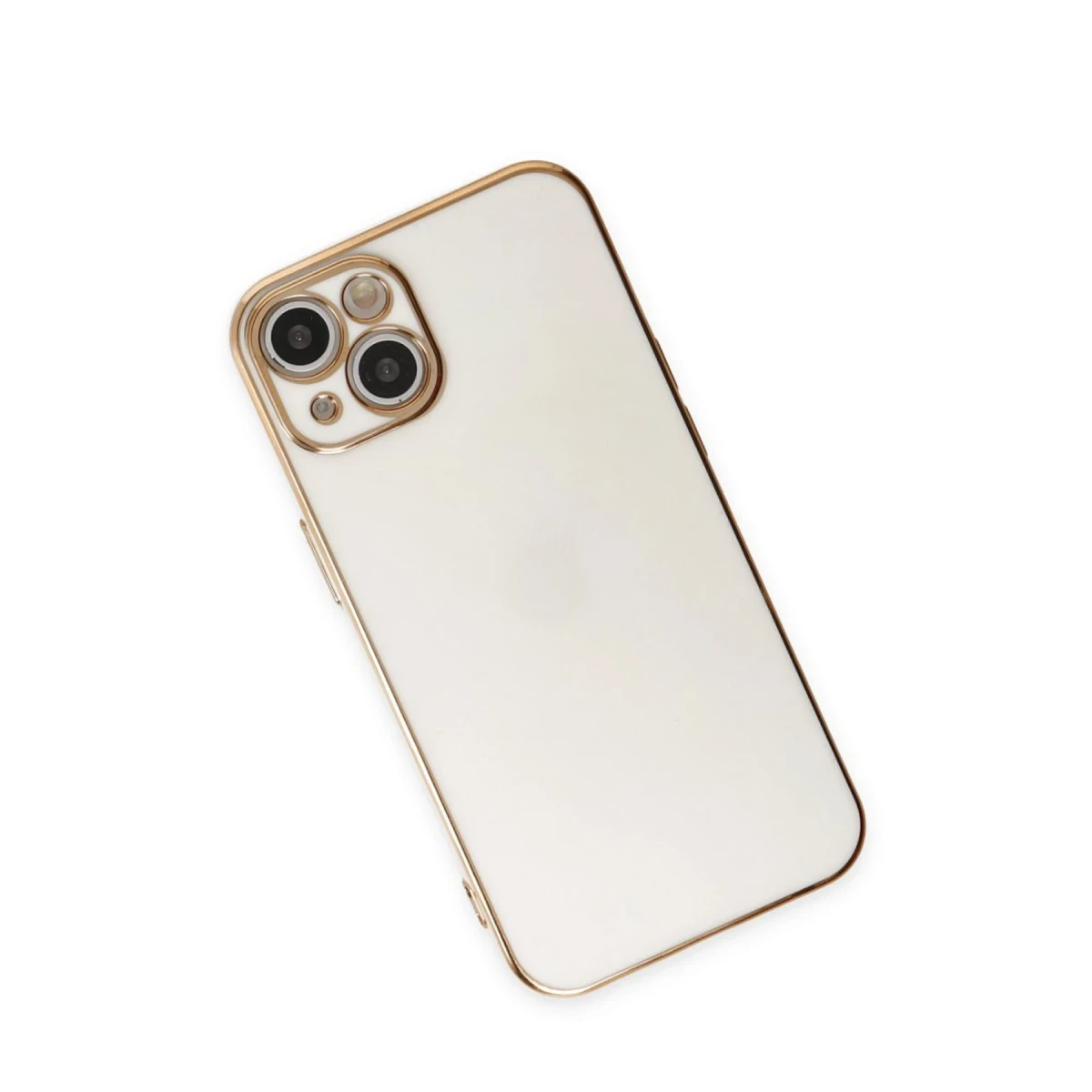Apple iPhone 15 Kılıf Volet Silikon - Beyaz