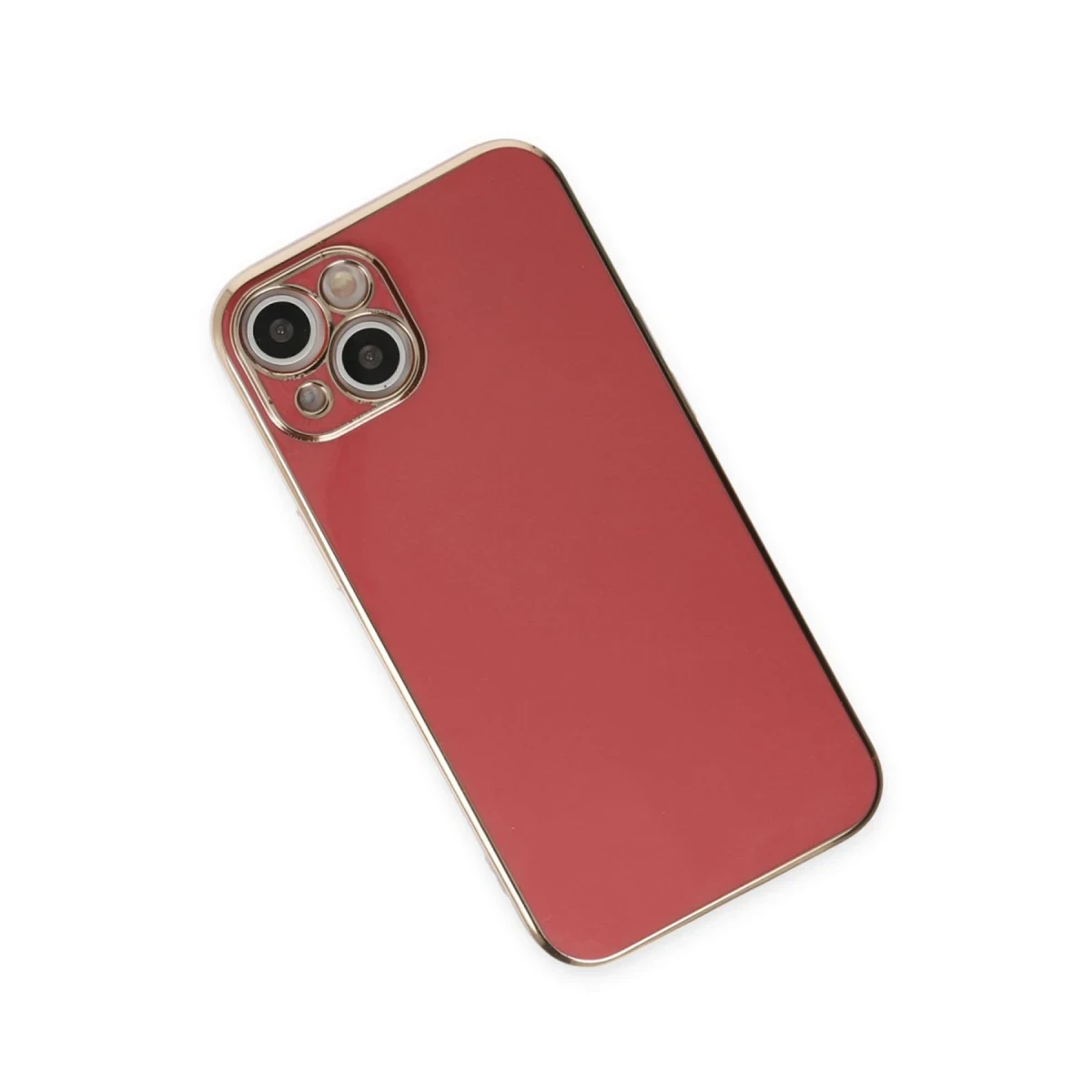 Apple iPhone 15 Kılıf Volet Silikon - Kırmızı